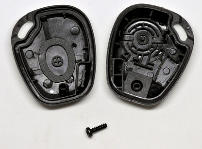 Repair Reparatur Satz Auto Schlüssel Gehäuse Funkschlüssel 1x Gehäuse + 1x passende Schraube + 1x Mikrotaster + 2X CR2016 Batterie kompatibel mit Renault