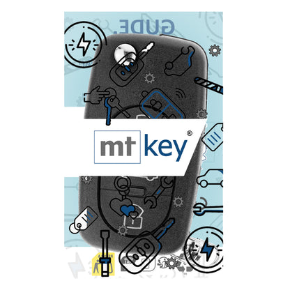 MT-KEY Funk Schlüssel 434MHZ ID48 Klappschlüssel kompatibel mit VW Bora 1J Golf IV 4 Polo 9N Passat B5 3B Beetle 9C 1J0959753B Fernbedienung