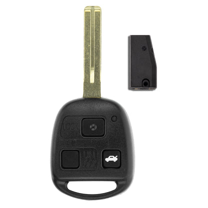 MT-KEY Funk Schlüssel 434MHZ 4C kompatibel mit Lexus GS 300 400 LS 400 IS 200 RX300 U10 SC 300 400 LX 470 450 ES 300 V30 3 Tasten Autoschlüssel