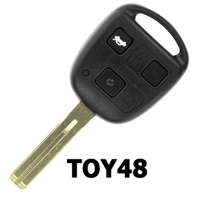 MT-KEY Funk Schlüssel 434MHZ 4C kompatibel mit Lexus GS 300 400 LS 400 IS 200 RX300 U10 SC 300 400 LX 470 450 ES 300 V30 3 Tasten Autoschlüssel