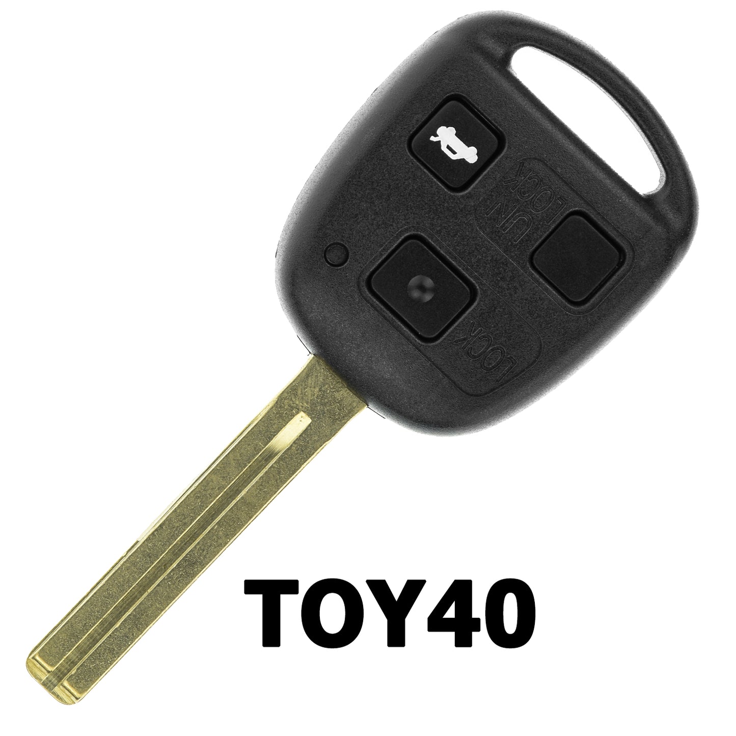 MT-KEY Funk Schlüssel TOY40 434MHZ ID68 kompatibel mit Lexus LS 430 UCF30 00-06 LX 470 II 02-06 3 Tasten 433MHZ Autoschlüssel