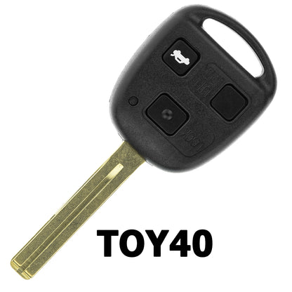 MT-KEY Funk Schlüssel TOY40 434MHZ ID68 kompatibel mit Lexus LS 430 UCF30 00-06 LX 470 II 02-06 3 Tasten 433MHZ Autoschlüssel