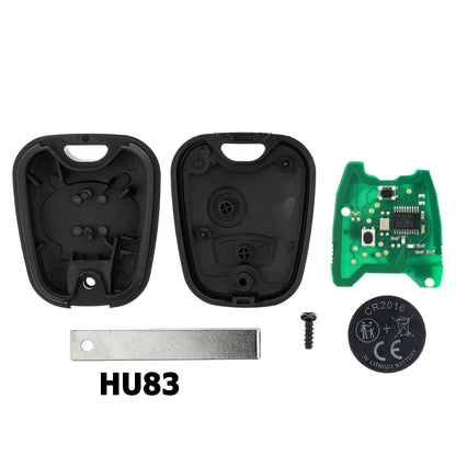 MT-KEY Funk Schlüssel HU83 434MHZ PCF7961 ASK kompatibel mit Peugeot 307 308 I Citroen Berlingo II C4 (Grand) Picasso I 433MHZ Funk Fernbedienung