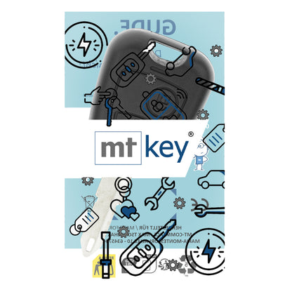 MT-KEY Funk Schlüssel NE72 NE73 434MHZ PCF7961 ASK kompatibel mit Peugeot 206 CC GT SW WRC RC 206+ 1998-2009 433MHZ Funk Fernbedienung