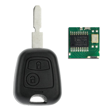 MT-KEY Funk Schlüssel NE78 434MHZ PCF7961 ASK kompatibel mit Peugeot 406 Break Coupe Limousine 8E 8F 8C 8B 2001-2006 433MHZ Funk Fernbedienung