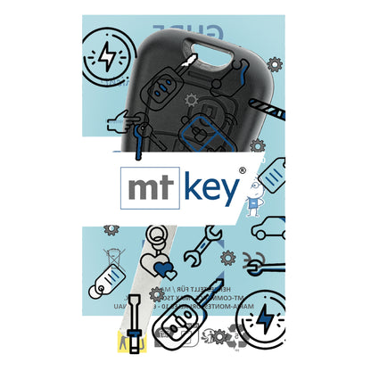 MT-KEY Funk Schlüssel VA2 VA6 434MHZ PCF7961 ASK kompatibel mit Peugeot Partner II 2008-2017 433MHZ Funk Fernbedienung
