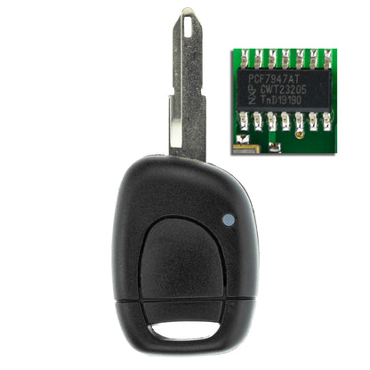 MT-KEY Funk Schlüssel 434MHZ Fernbedienung NE73 NE72 kompatibel mit Renault Clio II III 01-12 Symbol 01-08 433MHZ Autoschlüssel