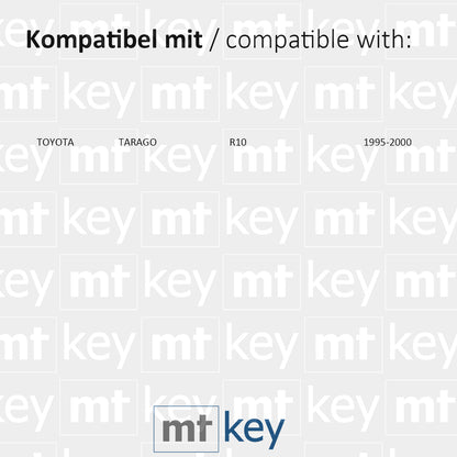 MT-KEY Funk Schlüssel Autoschlüssel 434MHZ ID33 TOY47 kompatibel mit Toyota Tarago R10 95-00 2 Tasten 433MHZ Fernbedienung