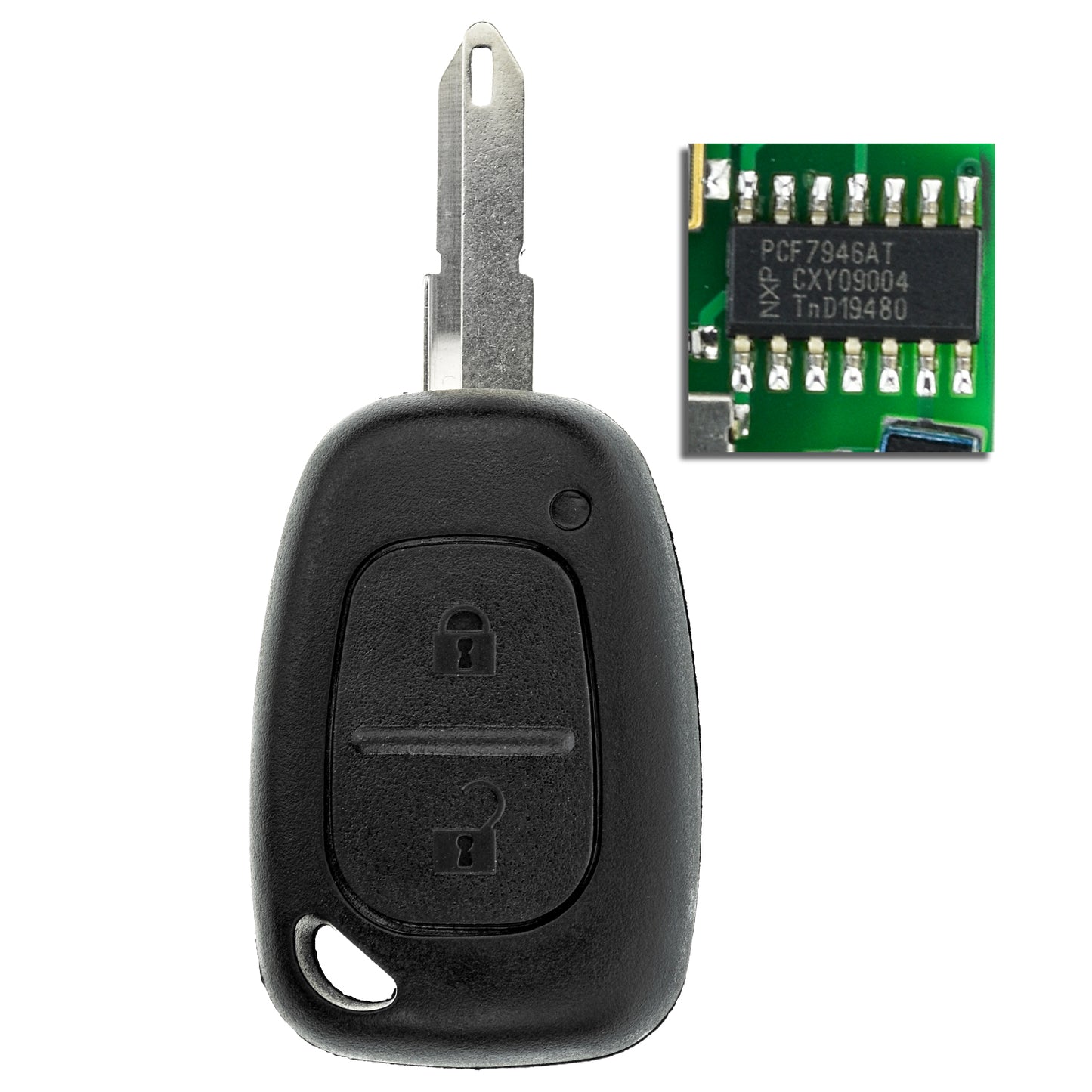 MT-KEY Funk Schlüssel 434MHZ Fernbedienung NE72 kompatibel mit Opel Movano A Vivaro A Nissan Interstar X70 Kubistar X76 Primastar X83 Autoschlüssel