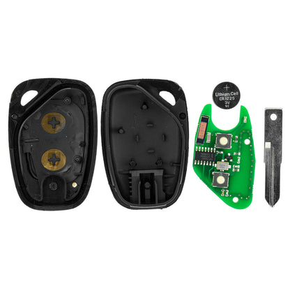 MT-KEY Funk Schlüssel 434MHZ Fernbedienung VAC102 kompatibel mit Opel Movano A Vivaro A Nissan Interstar X70 Kubistar X76 Primastar X83 Autoschlüssel