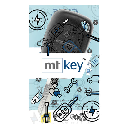 MT-KEY Funk Schlüssel 434MHZ Fernbedienung VAC102 kompatibel mit Opel Movano A Vivaro A Nissan Interstar X70 Kubistar X76 Primastar X83 Autoschlüssel