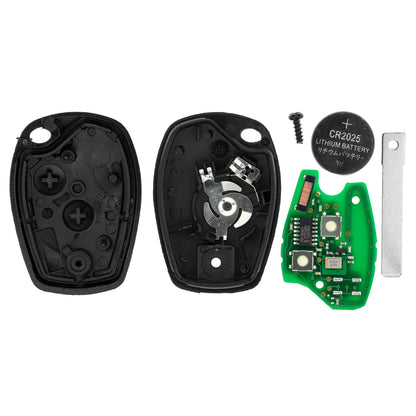 MT-KEY Funk Schlüssel 434MHZ Fernbedienung kompatibel mit Opel Movano B Renault Clio III Master III Modus I Twngo II Dacia Duster I Logan I Sandero I