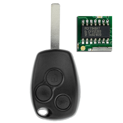 MT-KEY Funk Schlüssel VA6 434MHZ kompatibel mit Renault Twingo II Modus I Master III Kangoo II Clio III Dacia Duster Sandero Logan I Opel Movano B