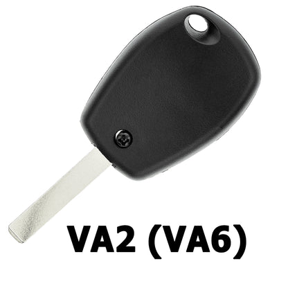 MT-KEY Funk Schlüssel VA6 434MHZ kompatibel mit Renault Twingo II Modus I Master III Kangoo II Clio III Dacia Duster Sandero Logan I Opel Movano B