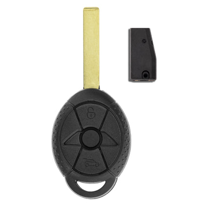 MT-KEY Funk Schlüssel ID46 HU92R Autoschlüssel kompatibel mit MINI One D Cooper S R50 R52 R53 433MHZ Fernbedienung