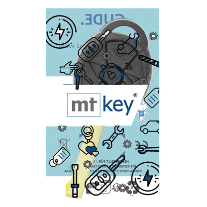 MT-KEY Funk Schlüssel ID46 HU92R Autoschlüssel kompatibel mit MINI One D Cooper S R50 R52 R53 433MHZ Fernbedienung