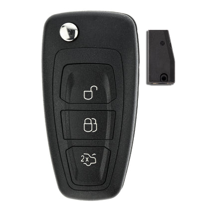 MT-KEY Funk Schlüssel ID63 HU101 kompatibel mit Ford S-Max CA1 Mondeo CA2 (Grand) C-Max CB7 CEU Focus CB8 CEW Galaxy CA1 433MHZ Autoschlüssel
