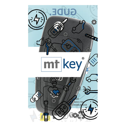 MT-KEY Funk Schlüssel ID63 HU101 kompatibel mit Ford S-Max CA1 Mondeo CA2 (Grand) C-Max CB7 CEU Focus CB8 CEW Galaxy CA1 433MHZ Autoschlüssel