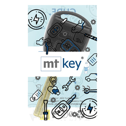 MT-KEY Funk Schlüssel Autoschlüssel 434MHZ 4C kompatibel mit Lexus ES GS 300 430 IS 200 300 LS 400 LX 470 450 RX 300 SC 300 400 2 Tasten