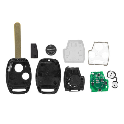 MT-KEY Funk 2 Tasten Schlüssel Fernbedienung ID46 HON66 kompatibel mit Honda Accord VIII 8. Gen CU1 CU2 2008-2011 433MHZ Autoschlüssel