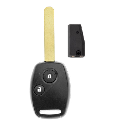 MT-KEY Funk 2 Tasten Schlüssel Fernbedienung ID46 HON66 kompatibel mit Honda Accord VIII 8. Gen CU1 CU2 2008-2011 433MHZ Autoschlüssel