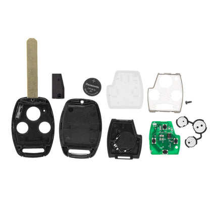 MT-KEY Funk 3 Tasten Schlüssel Fernbedienung ID46 HON66 kompatibel mit Honda Accord VIII 8. Gen CU1 CU2 2008-2011 433MHZ Autoschlüssel