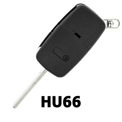 MT-KEY Funk Schlüssel 434MHZ Fernbedienung ID48 kompatibel mit Audi A3 S3 8L A4 S4 B5 RS4 RS6 C5 A6 Allroad Cabrio 8G TT 8N 4D0837231R Klappschlüssel