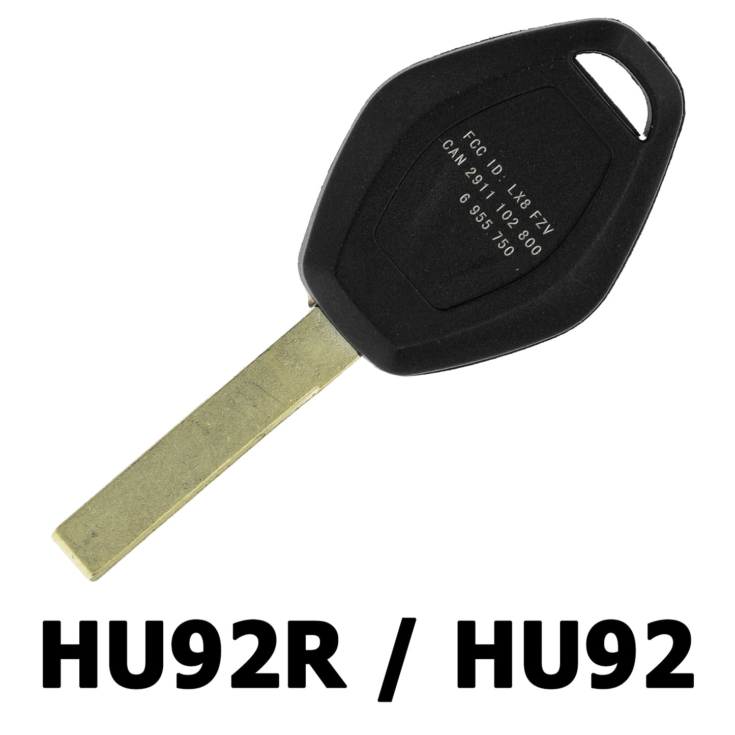 MT-KEY Funk Schlüssel HU92R 434MHZ Fernbedienung ID48 kompatibel mit BMW 3er E46 Z3 E46/7  5er E39 7er E38 X3 E83 X5 E53 Z4 E85 E86 Z8 Autoschlüssel