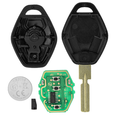 MT-KEY Funk Schlüssel HU58 434MHZ Fernbedienung ID48 kompatibel mit BMW 3er E46 Z3 E46/7  5er E39 7er E38 X3 E83 X5 E53 Z4 E85 E86 Z8 Autoschlüssel