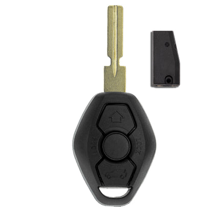 MT-KEY Funk Schlüssel HU58 434MHZ Fernbedienung ID48 kompatibel mit BMW 3er E46 Z3 E46/7  5er E39 7er E38 X3 E83 X5 E53 Z4 E85 E86 Z8 Autoschlüssel