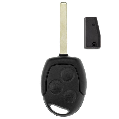 MT-KEY Funk Schlüssel HU101 ID63 434MHZ Autoschlüssel kompatibel mit Ford C-MAX I Edge I Fiesta VI Focus II Galaxy II Mondeo IV S-Max I F150 F250