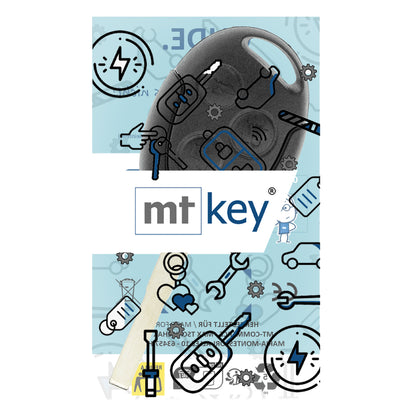 MT-KEY Funk Schlüssel HU101 ID63 434MHZ Autoschlüssel kompatibel mit Ford C-MAX I Edge I Fiesta VI Focus II Galaxy II Mondeo IV S-Max I F150 F250