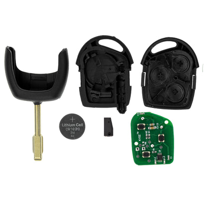 MT-KEY Funk Schlüssel FO21 ID63 434MHZ Autoschlüssel kompatibel mit Ford Fiesta V 03-08 Fusion I -10 Transit VI Tourneo Connect I 09-13 433MHZ
