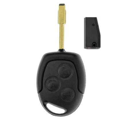 MT-KEY Funk Schlüssel FO21 ID63 434MHZ Autoschlüssel kompatibel mit Ford Fiesta V 03-08 Fusion I -10 Transit VI Tourneo Connect I 09-13 433MHZ