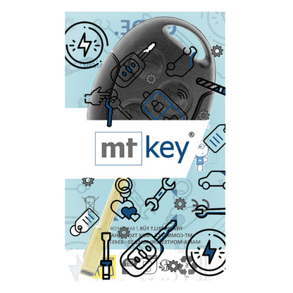 MT-KEY Funk Schlüssel FO21 ID63 434MHZ Autoschlüssel kompatibel mit Ford Fiesta V 03-08 Fusion I -10 Transit VI Tourneo Connect I 09-13 433MHZ