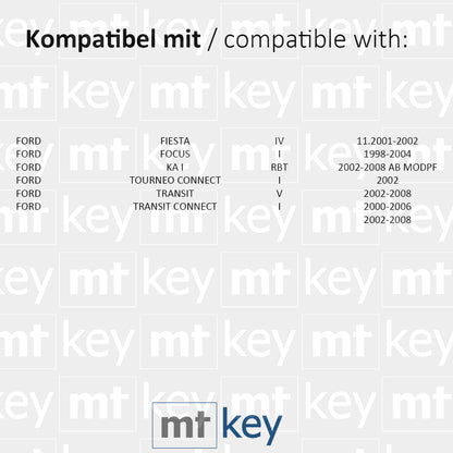 MT-KEY Funk Schlüssel FO21 ID60 434MHZ Autoschlüssel kompatibel mit Ford Transit V Tourneo Connect I Bis 2008 KA 1 RBT Focus I Fiesta IV 433MHZ