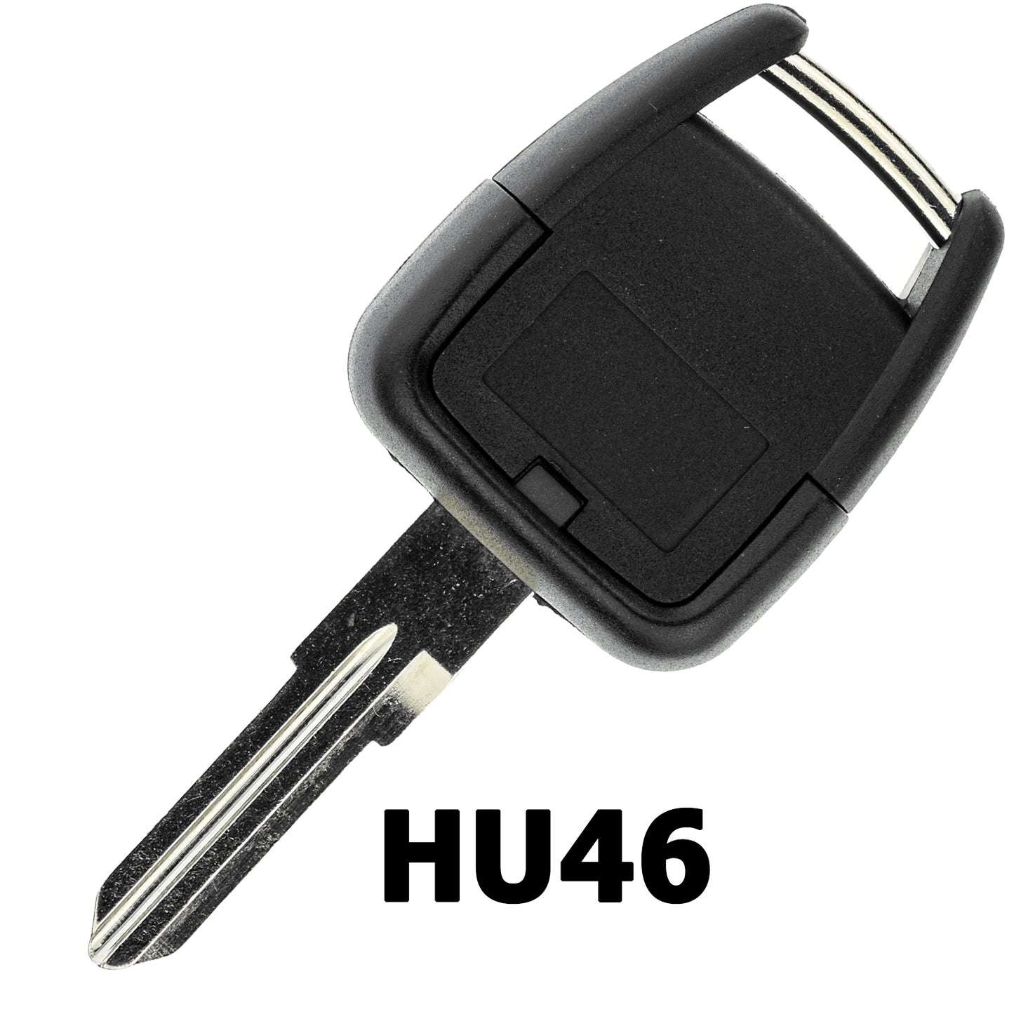 MT-KEY Funk Schlüssel HU46 ID40 434MHZ Autoschlüssel kompatibel mit Opel Astra G 98-04 Omega B 98-03 Zafira A 01-05 433MHZ Fernbedienung