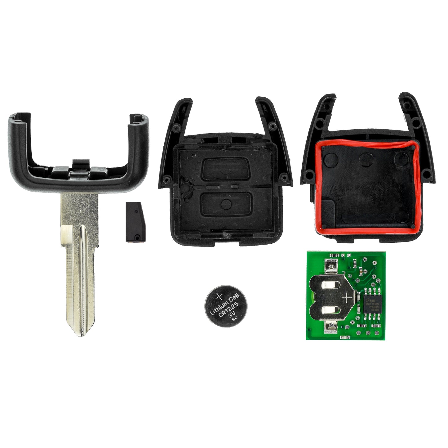 MT-KEY Funk Schlüssel YM28 ID40 434MHZ Autoschlüssel kompatibel mit Opel Astra G 98-00 Omega B 98-03 433MHZ Fernbedienung
