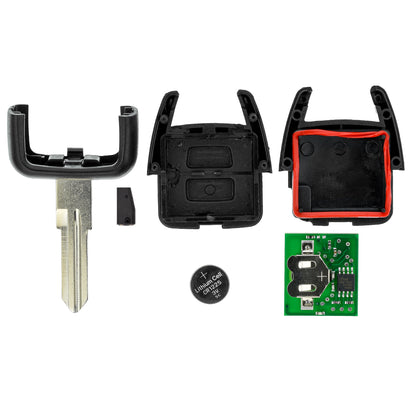 MT-KEY Funk Schlüssel YM28 ID40 434MHZ Autoschlüssel kompatibel mit Opel Astra G 98-00 Omega B 98-03 433MHZ Fernbedienung