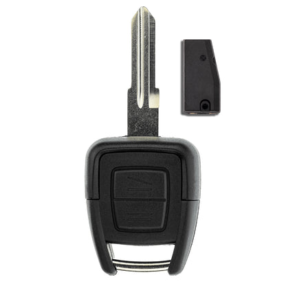 MT-KEY Funk Schlüssel YM28 ID40 434MHZ Autoschlüssel kompatibel mit Opel Astra G 98-00 Omega B 98-03 433MHZ Fernbedienung
