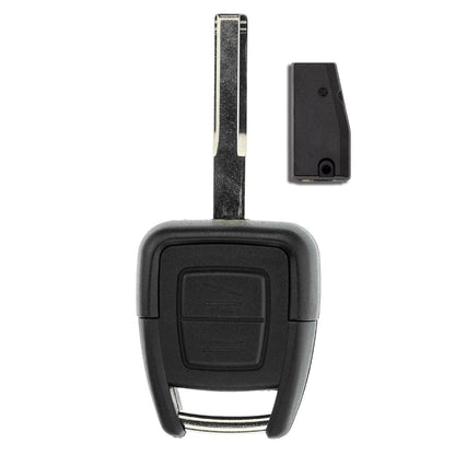 MT-KEY Funk Schlüssel HU43 ID40 434MHZ Autoschlüssel kompatibel mit Opel Vectra B 98-02 Zafira A 99-01 433MHZ Fernbedienung