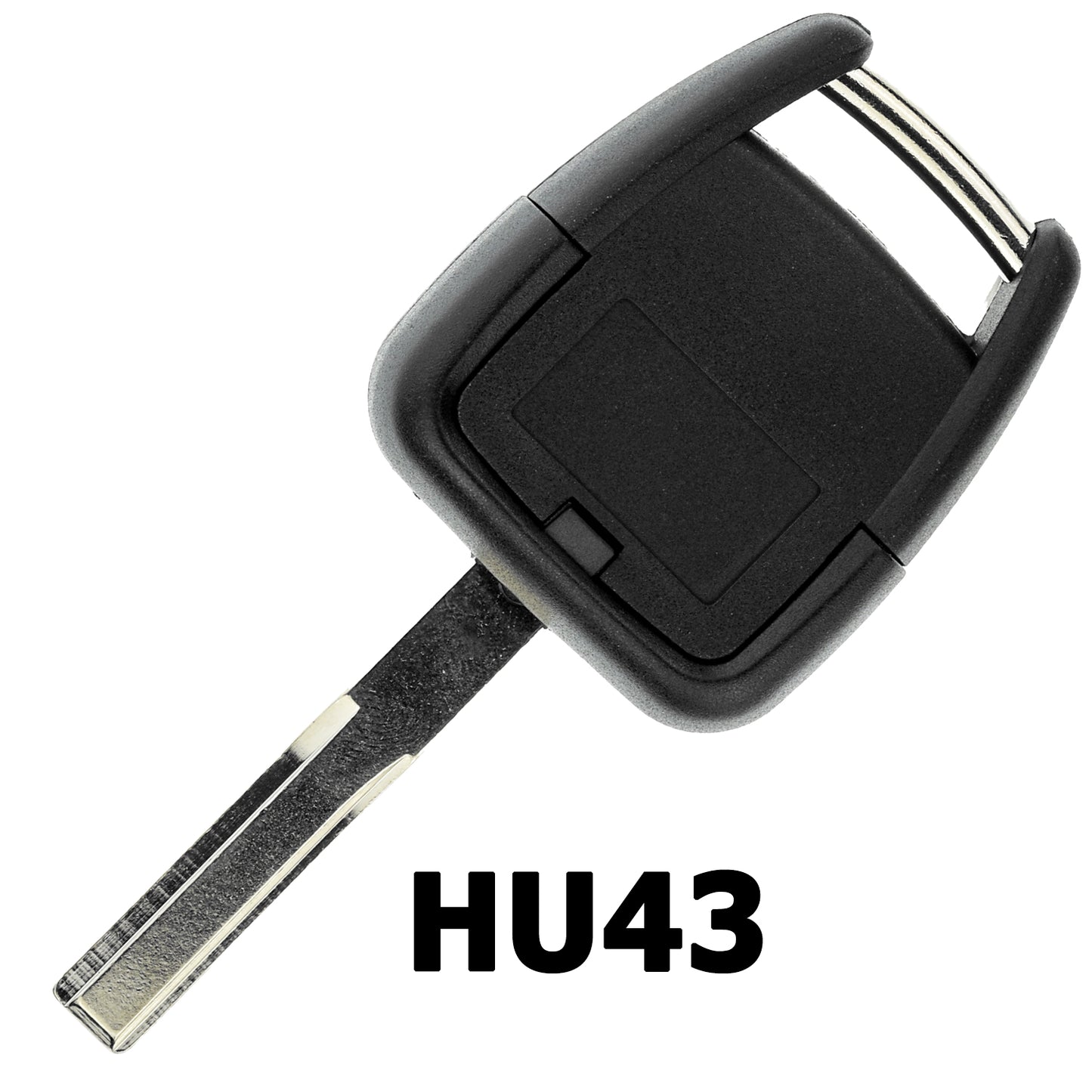 MT-KEY Funk Schlüssel HU43 ID40 434MHZ Autoschlüssel kompatibel mit Opel Vectra B 98-02 Zafira A 99-01 433MHZ Fernbedienung