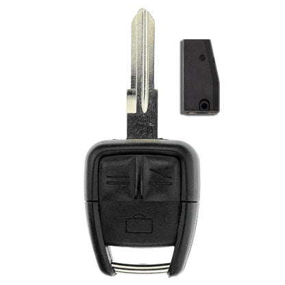 MT-KEY Funk Schlüssel ID40 HU46 434MHZ Autoschlüssel kompatibel mit Opel Vectra C 2002-2004 433MHZ Fernbedienung