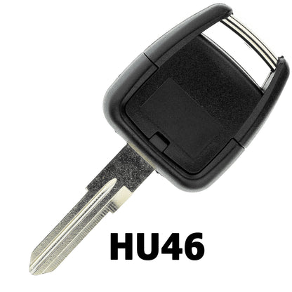 MT-KEY Funk Schlüssel ID40 HU46 434MHZ Autoschlüssel kompatibel mit Opel Vectra C 2002-2004 433MHZ Fernbedienung