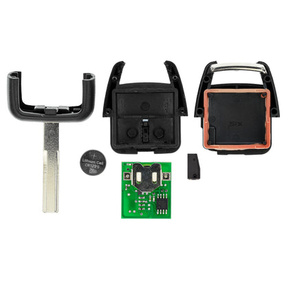 MT-KEY Funk Schlüssel HU43 434MHZ ID46 Autoschlüssel kompatibel mit Opel Signum 03-05 Vectra C 02-05 433MHZ Fernbedienung