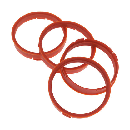 4x Zentrierringe 73,1 x 66,6 mm Orange Felgen Ringe Made in Germany