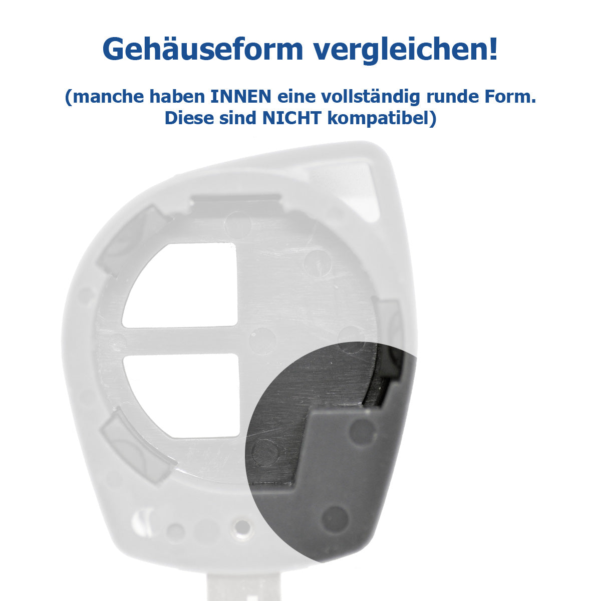 Auto Schlüssel Funk Fernbedienung 1x Gehäuse 2 Tasten + 1x fest eingegossener TOY43 Rohling + 1x Tastenfeld + 1x CR1620 Batterie kompatibel mit Opel Suzuki Nissan