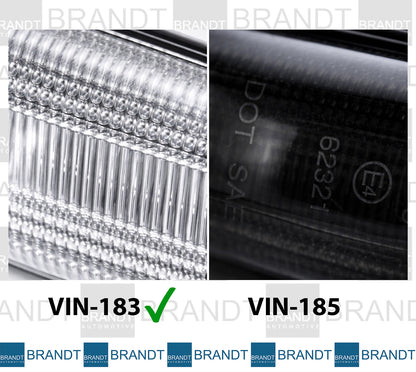 BRANDT Seitenblinker Set LED Strip Design Blinker Weiss passend für Bmw X5 E70 06-14 X3 F25 11-14 X6 E71 08-14 F72 Hybrid 09-12 Blinkleuchten