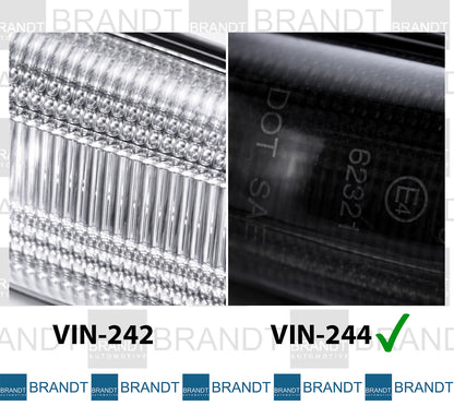 BRANDT Seitenblinker Set LED Kotflügel Blinker + Kabel Schwarz passend für Mercedes Benz A-Klasse W168 V168 Citan W415 Vito Viano W639 V639 W447 V447 Smart Fortwo 450 Roadster 452 Blinkleuchten