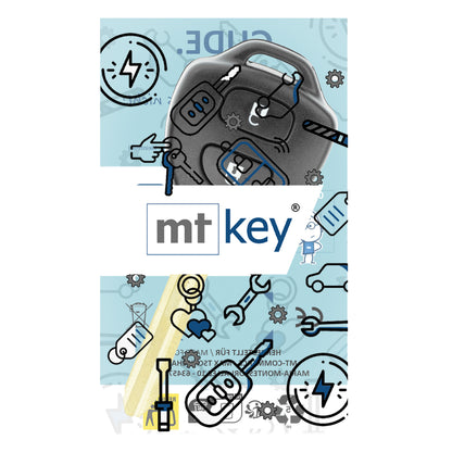 MT-KEY 2 Tasten Funk Schlüssel 434MHZ ID67 Fernbedienung kompatibel mit Toyota IQ Hilux N25 Auris I E150 Rav4 A3 Camry 433MHZ Autoschlüssel